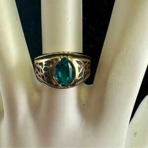 1CT Aquamarine 14KT EP Ring by Esposito